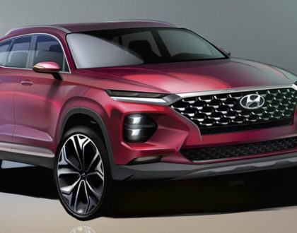 2019 Hyundai Santa Fe renderings show bulky body, thin lights     - Roadshow