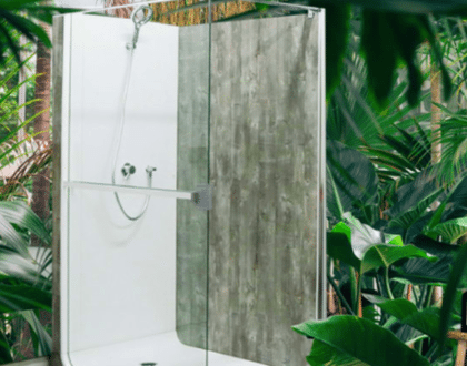 Elmer's smart shower has surround sound and Alexa, too     - CNET
