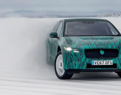 See the Jaguar I-Pace EV plow through winter testing     - Roadshow